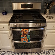 Load image into Gallery viewer, Rhodesian Ridgeback in Sunflowers Kitchen Towel