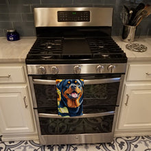 Load image into Gallery viewer, Rottweiler in Sunflowers Kitchen Towel