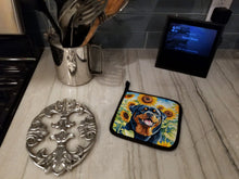Load image into Gallery viewer, Rottweiler in Sunflowers Pot Holders - Set of 2 Decorative Kitchen Helpers | Made in the USA