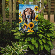 Load image into Gallery viewer, Saluki in Sunflowers Garden Flag – Bright Dog-Themed Yard Decor