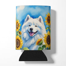 Load image into Gallery viewer, Samoyed in Sunflowers Can or Bottle Hugger