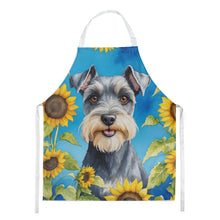 Load image into Gallery viewer, Schnauzer in Sunflowers Apron – Artist-Designed Kitchen, BBQ &amp; Craft Apron