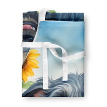 Load image into Gallery viewer, Scottish Deerhound in Sunflowers Apron – Artist-Designed Kitchen, BBQ &amp; Craft Apron