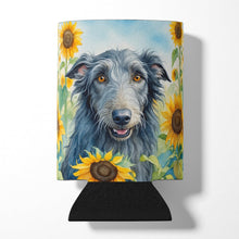 Load image into Gallery viewer, Scottish Deerhound in Sunflowers Can or Bottle Hugger
