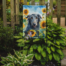 Load image into Gallery viewer, Scottish Deerhound in Sunflowers Garden Flag – Bright Dog-Themed Yard Decor
