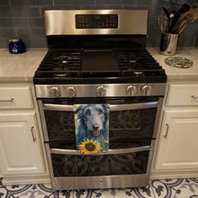 Load image into Gallery viewer, Scottish Deerhound in Sunflowers Kitchen Towel