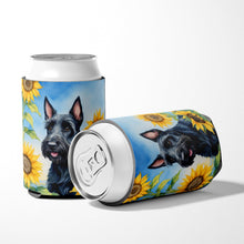 Load image into Gallery viewer, Scottish Terrier in Sunflowers Can or Bottle Hugger