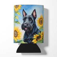 Load image into Gallery viewer, Scottish Terrier in Sunflowers Can or Bottle Hugger