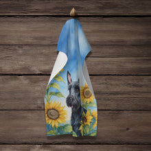 Load image into Gallery viewer, Scottish Terrier in Sunflowers Kitchen Towel