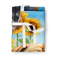 Load image into Gallery viewer, Shar Pei in Sunflowers Apron – Artist-Designed Kitchen, BBQ &amp; Craft Apron
