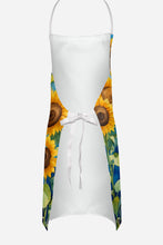 Load image into Gallery viewer, Shar Pei in Sunflowers Apron – Artist-Designed Kitchen, BBQ &amp; Craft Apron