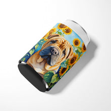 Load image into Gallery viewer, Shar Pei in Sunflowers Can or Bottle Hugger