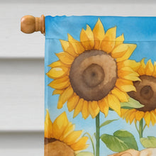 Load image into Gallery viewer, Shar Pei in Sunflowers House Flag