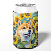Load image into Gallery viewer, Shiba Inu in Sunflowers Can or Bottle Hugger