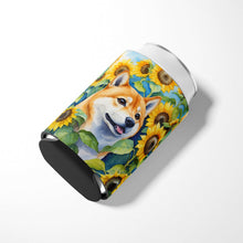 Load image into Gallery viewer, Shiba Inu in Sunflowers Can or Bottle Hugger