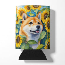 Load image into Gallery viewer, Shiba Inu in Sunflowers Can or Bottle Hugger
