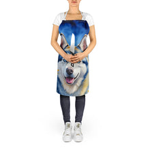 Load image into Gallery viewer, Siberian Husky in Sunflowers Apron – Artist-Designed Kitchen, BBQ &amp; Craft Apron