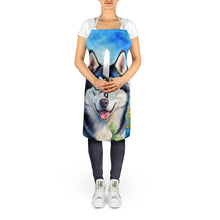 Load image into Gallery viewer, Siberian Husky in Sunflowers Apron – Artist-Designed Kitchen, BBQ &amp; Craft Apron