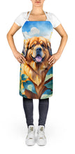 Load image into Gallery viewer, Tibetan Mastiff in Sunflowers Apron – Artist-Designed Kitchen, BBQ &amp; Craft Apron