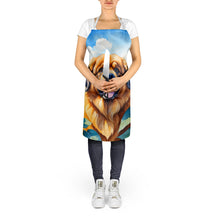 Load image into Gallery viewer, Tibetan Mastiff in Sunflowers Apron – Artist-Designed Kitchen, BBQ &amp; Craft Apron