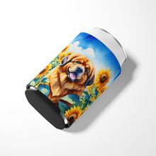 Load image into Gallery viewer, Tibetan Mastiff in Sunflowers Can or Bottle Hugger