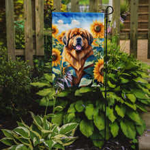 Load image into Gallery viewer, Tibetan Mastiff in Sunflowers Garden Flag – Bright Dog-Themed Yard Decor