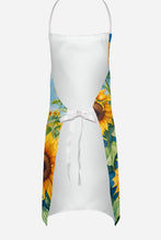 Load image into Gallery viewer, Tibetan Spaniel in Sunflowers Apron – Artist-Designed Kitchen, BBQ &amp; Craft Apron