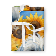 Load image into Gallery viewer, Tibetan Terrier in Sunflowers Apron – Artist-Designed Kitchen, BBQ &amp; Craft Apron