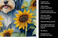 Load image into Gallery viewer, Tibetan Terrier in Sunflowers Kitchen Towel