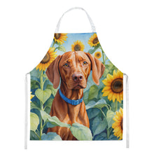 Load image into Gallery viewer, Vizsla in Sunflowers Apron – Artist-Designed Kitchen, BBQ &amp; Craft Apron