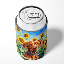 Load image into Gallery viewer, Vizsla in Sunflowers Can or Bottle Hugger