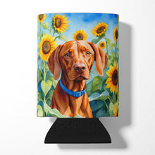 Load image into Gallery viewer, Vizsla in Sunflowers Can or Bottle Hugger