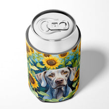 Load image into Gallery viewer, Weimaraner in Sunflowers Can or Bottle Hugger