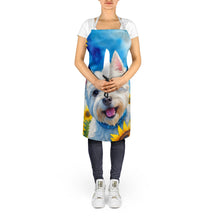 Load image into Gallery viewer, Westie in Sunflowers Apron – Artist-Designed Kitchen, BBQ &amp; Craft Apron