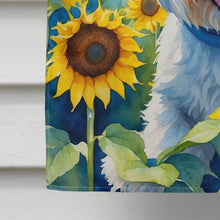 Load image into Gallery viewer, Westie in Sunflowers House Flag