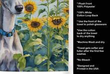 Load image into Gallery viewer, Whippet in Sunflowers Kitchen Towel