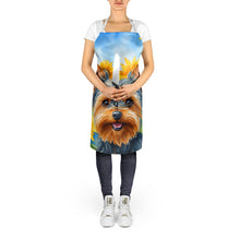 Load image into Gallery viewer, Yorkshire Terrier in Sunflowers Apron – Artist-Designed Kitchen, BBQ &amp; Craft Apron