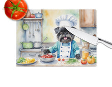 Load image into Gallery viewer, Affenpinscher The Chef Glass Cutting Boards – Durable, Decorative Kitchen Art