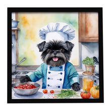 Load image into Gallery viewer, Affenpinscher The Chef Framed Metal Print