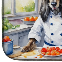 Load image into Gallery viewer, Afghan Hound The Chef Dish Drying Mat