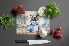 Load image into Gallery viewer, Alaskan Klee Kai The Chef Glass Cutting Boards – Durable, Decorative Kitchen Art