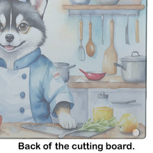 Load image into Gallery viewer, Alaskan Klee Kai The Chef Glass Cutting Boards – Durable, Decorative Kitchen Art