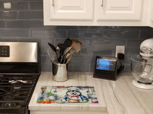 Load image into Gallery viewer, Alaskan Malamute The Chef Glass Cutting Boards – Durable, Decorative Kitchen Art