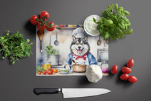 Load image into Gallery viewer, Alaskan Malamute The Chef Glass Cutting Boards – Durable, Decorative Kitchen Art