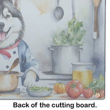 Load image into Gallery viewer, Alaskan Malamute The Chef Glass Cutting Boards – Durable, Decorative Kitchen Art