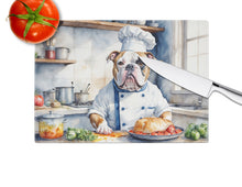 Load image into Gallery viewer, American Bulldog The Chef Glass Cutting Boards – Durable, Decorative Kitchen Art