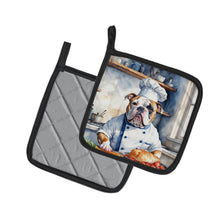 Load image into Gallery viewer, American Bulldog The Chef Pot Holders - Set of 2 Decorative Kitchen Helpers | Made in the USA