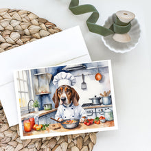 Load image into Gallery viewer, American English Coonhound The Chef Greeting Cards - Blank Note Cards – 8-Pack of Artist-Designed Cards with Envelopes