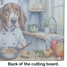 Load image into Gallery viewer, American English Coonhound The Chef Glass Cutting Boards – Durable, Decorative Kitchen Art