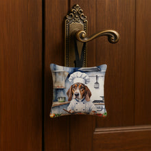 Load image into Gallery viewer, American English Coonhound The Chef Hanging Square Fabric Ornament 3.5 × 3.5